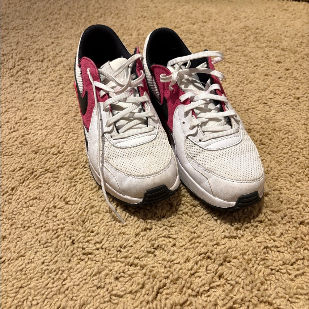 Nike Women's Pink and White Sneakers